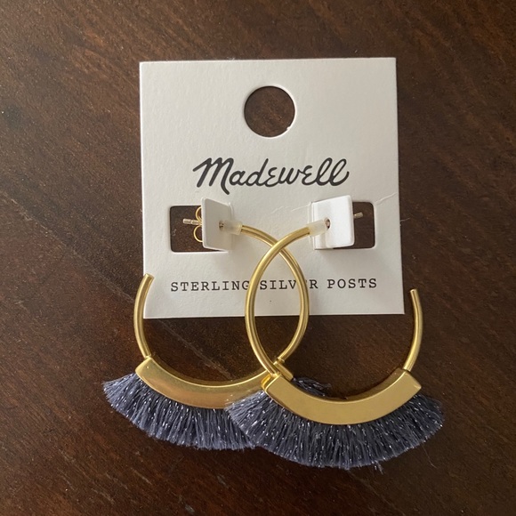 Madewell Jewelry - Madewell Fringe Hoop Earrings